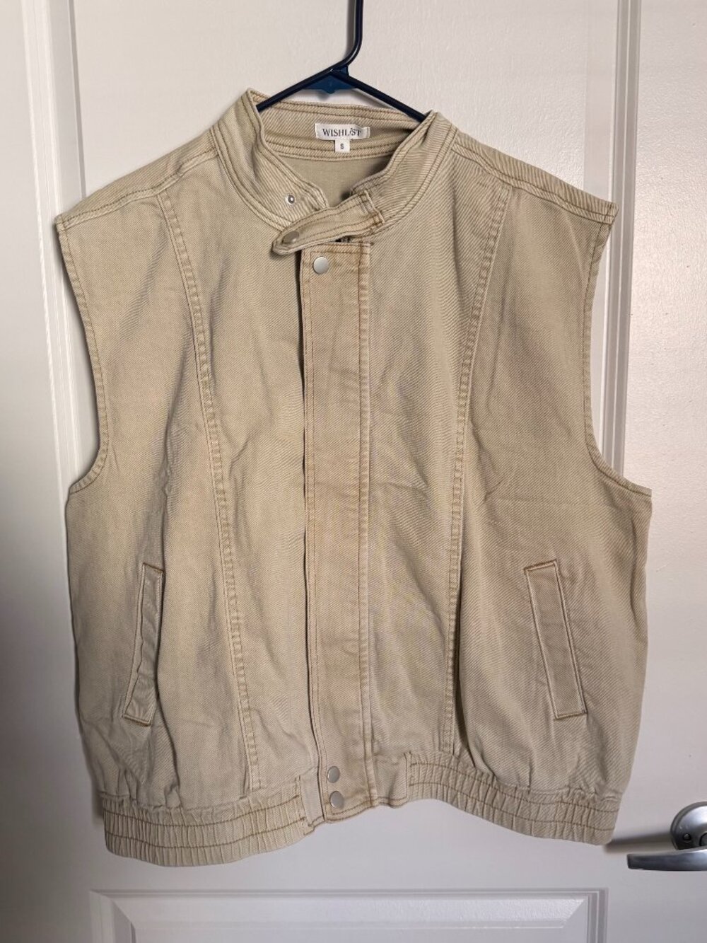 Khaki Denim Vest - Kennon Vest